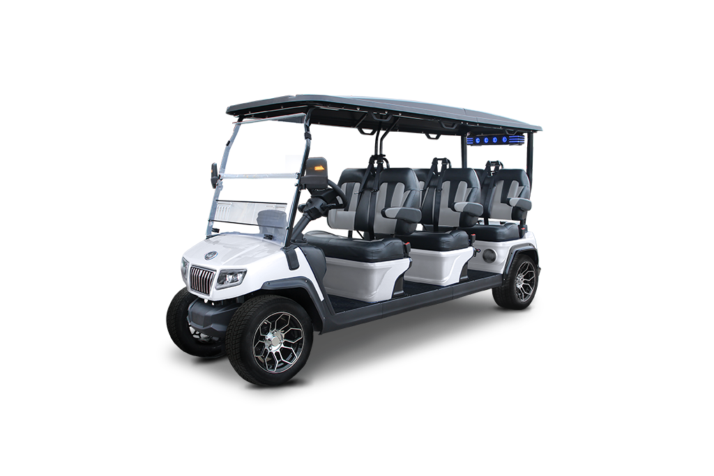 "mineral white D5-ranger -6 mineral cart parked for viewing"